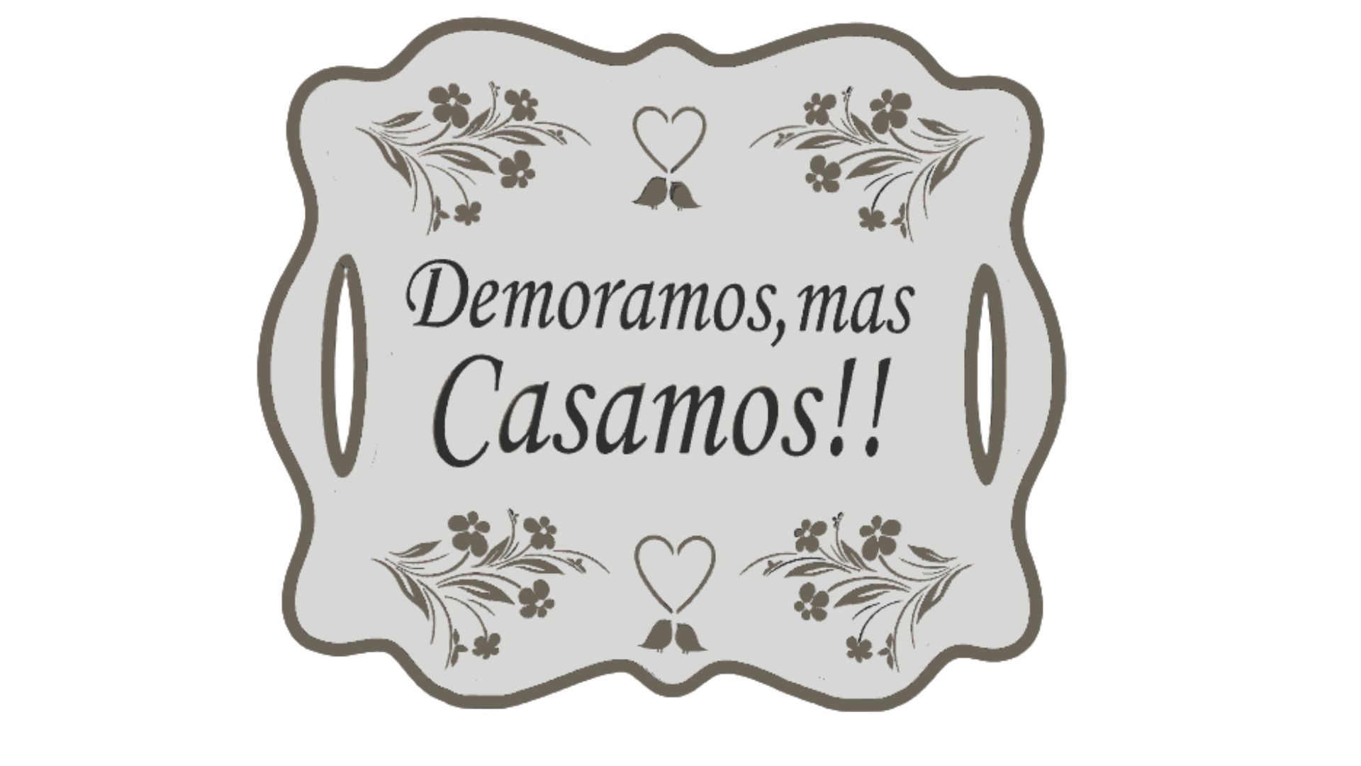 Placa - Casamento